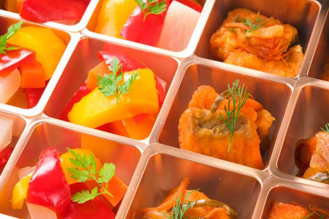 鮭の南蛮漬＆彩り野菜のピクルス