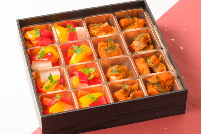 鮭の南蛮漬＆彩り野菜のピクルス