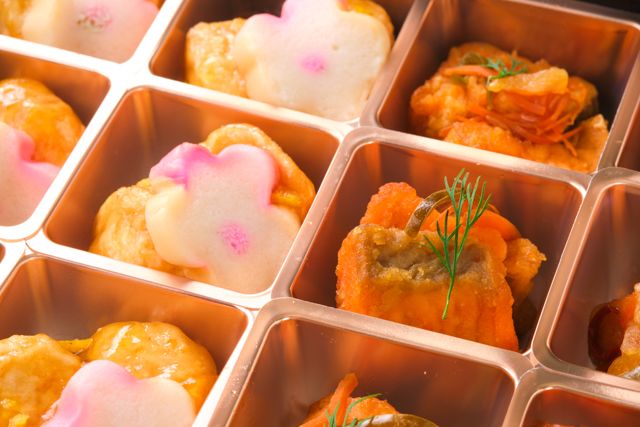 鮭の南蛮漬＆海老しんじょうのあんかけ