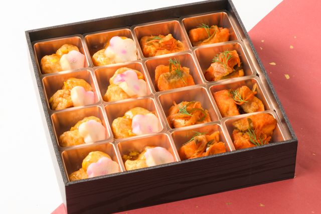 ごちクル×人形町今半（東京店）-鮭の南蛮漬＆海老しんじょうのあんかけ