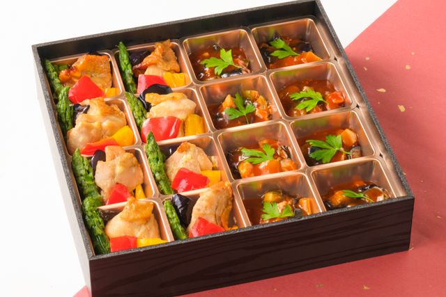 ごちクル×人形町今半（東京店）-和風ラタトゥイユ＆国産鶏と野菜のグリル