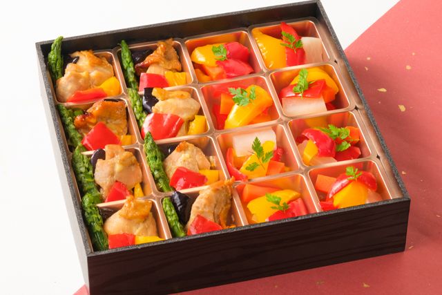 ごちクル×人形町今半（東京店）-国産鶏と野菜のグリル＆彩り野菜のピクルス