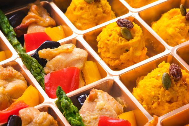 国産鶏と野菜のグリル＆南瓜のデリサラダ