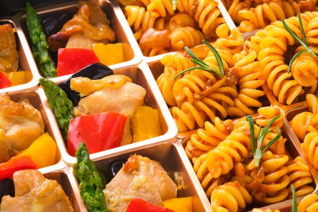 国産鶏と野菜のグリル＆和風ラグーパスタ