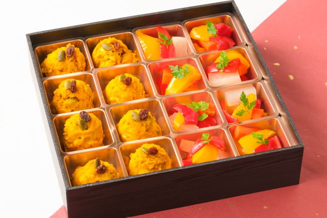 ごちクル×人形町今半（東京店）-彩り野菜のピクルス＆南瓜のデリサラダ