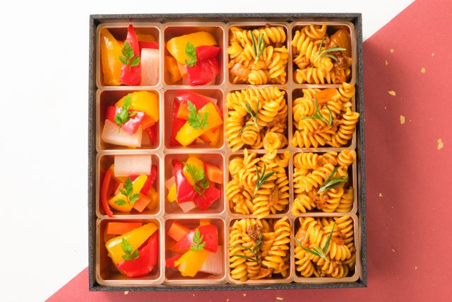 彩り野菜のピクルス＆和風ラグーパスタ