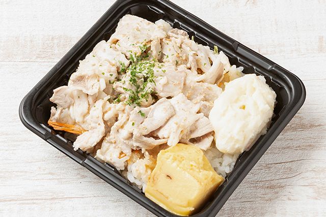 肉のしみず／肉が美味しい丼とお弁当 早朝深夜対応可能-【朝食・軽食サイズ】濃厚胡麻だれ豚しゃぶ丼