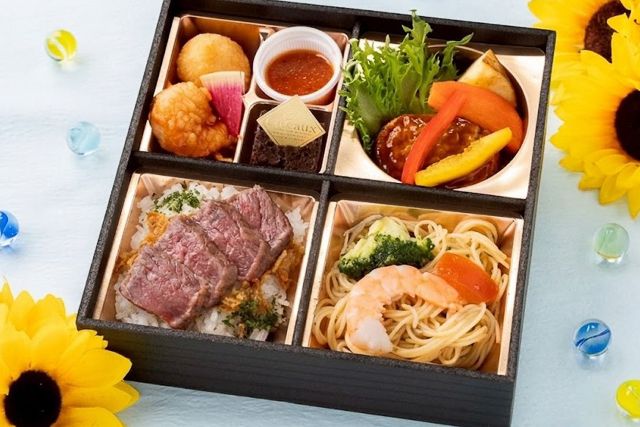 【夏限定】オーボエ〜Oboe〜ステーキ（2倍）とハンバーグの冷製パスタ御膳（デザート付）