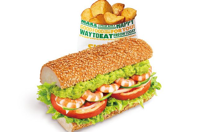 サブウェイ（新宿西口ハルク店）-えびアボカド ポテト（S）セット