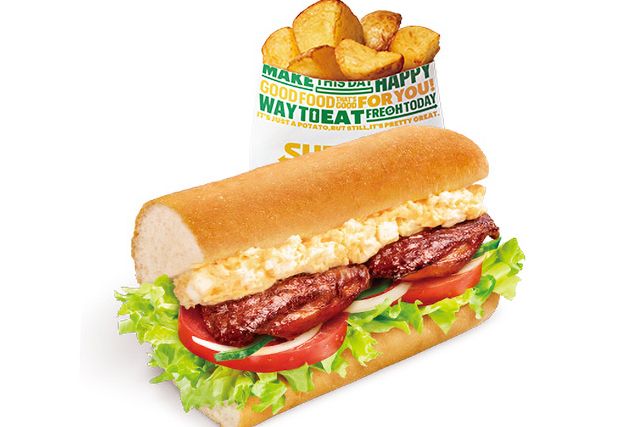 サブウェイ（新宿西口ハルク店）-贅沢てりたま ポテト（S）セット