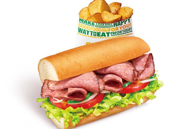 サブウェイ（大鳥居店）-ローストビーフ  ポテト（S）セット