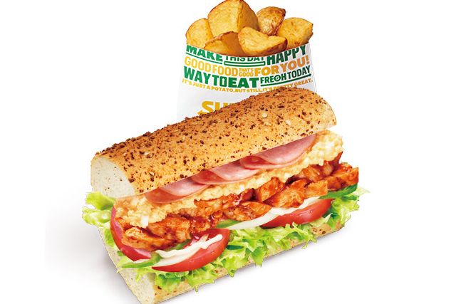 サブウェイ（大鳥居店）-【辛】スパイシークラブハウス ポテト（S）セット