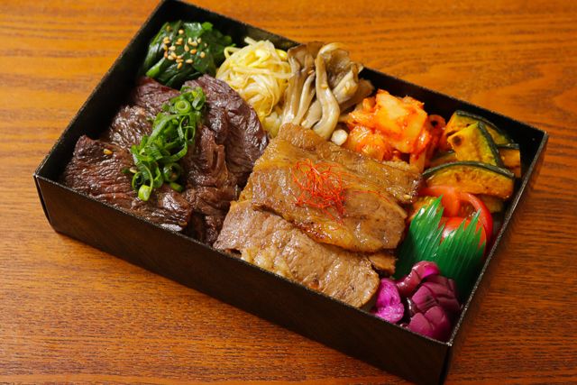 一塊之肉（栃木店）-【ダブル盛り】牛カルビ＆牛ハラミ焼肉飯