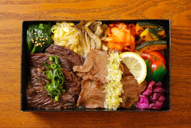 一塊之肉（栃木店）-【ダブル盛り】牛ハラミ＆塩ダレ牛タン飯