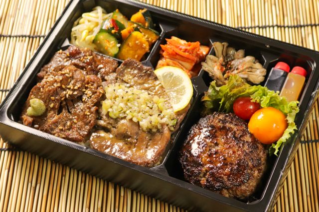 一塊之肉（愛知店）-一塊之肉とハンバーグ弁当