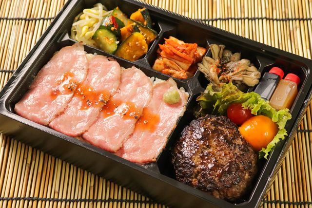 一塊之肉（愛知店）-ローストビーフとハンバーグ弁当