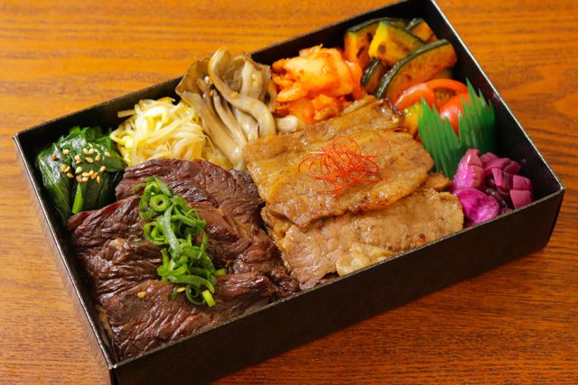 一塊之肉（愛知店）-【ダブル盛り】牛カルビ＆牛ハラミ焼肉飯