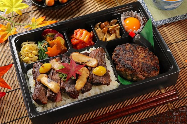 一塊之肉（愛知店）-【秋季限定】牛ハラミ焼肉とハンバーグ弁当