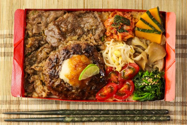 一塊之肉（石川店）-おろしハンバーグと牛カルビ焼肉飯