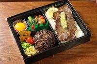 カウンター焼肉まるやま（東京店）-焼肉屋のハンバーグ＆牛タン焼き弁当