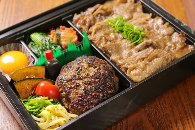 カウンター焼肉まるやま（東京店）-焼肉屋のハンバーグ＆タレカルビ弁当