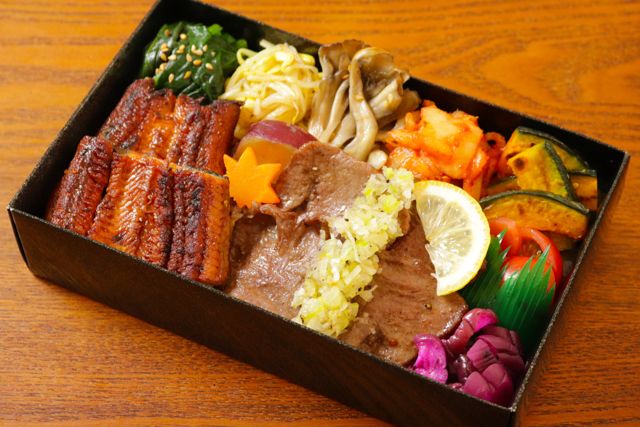 一塊之肉（大阪店）-【ダブル盛り】 鰻蒲焼＆塩ダレ牛タン飯