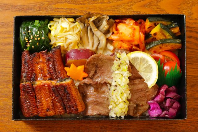 一塊之肉（大阪店）-【ダブル盛り】 鰻蒲焼＆塩ダレ牛タン飯