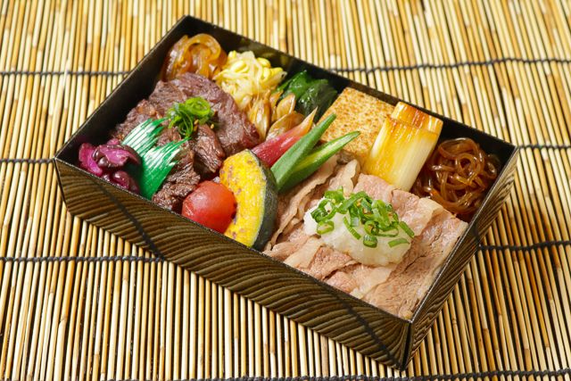 一枚之肉（大阪店）-【夏季限定】 黒毛和牛夏野菜おろし牛しゃぶとハラミ焼肉特撰重