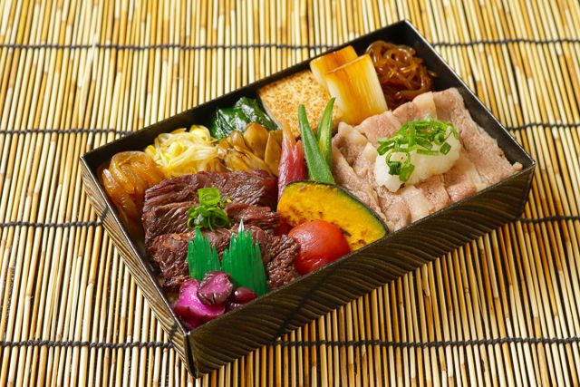 一枚之肉（大阪店）-【夏季限定】 黒毛和牛夏野菜おろし牛しゃぶとハラミ焼肉特撰重