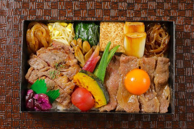 一枚之肉（大阪店）-【夏季限定】 黒毛和牛夏野菜すき焼きと牛ステーキ極重