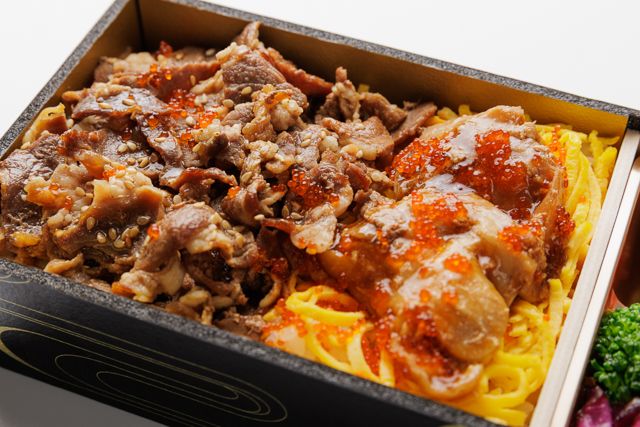 肉懐石 肉匠-牛バラ焼きと若鶏照り焼きの彩り弁当