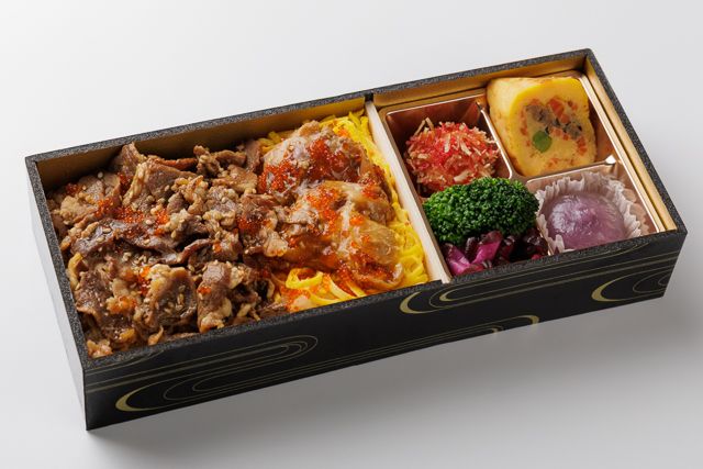 肉懐石 肉匠-牛バラ焼きと若鶏照り焼きの彩り弁当