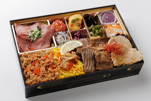 肉懐石 肉匠-プレミアムローストビーフと五種のお肉のおかず満載彩り弁当
