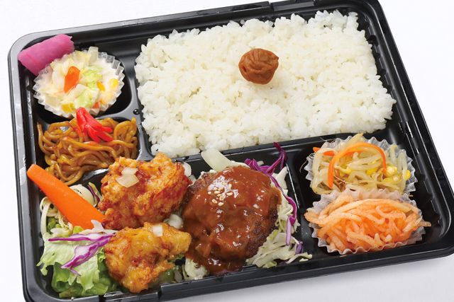 焼肉弁当からいや-ユーリンチ・ハンバーグ弁当（OW）