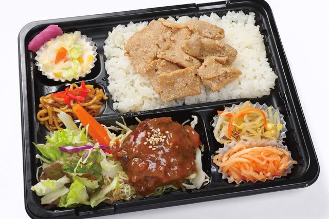 焼肉弁当からいや-豚カルビ×ハンバーグ弁当（OE）