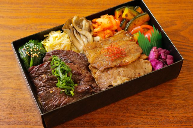 一塊之肉（香川店）-【ダブル盛り】牛カルビ＆牛ハラミ焼肉飯