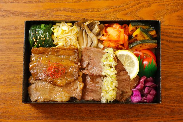 一塊之肉（香川店）-【ダブル盛り】牛カルビ＆塩ダレ牛タン飯