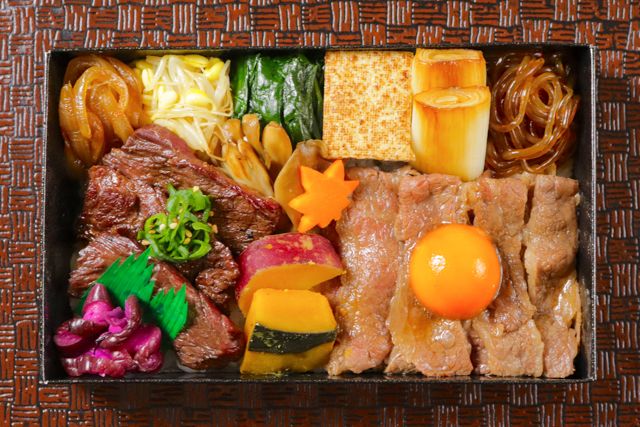 一枚之肉（香川店）-黒毛和牛すき焼きとハラミ焼肉特撰重