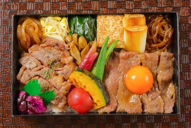 一枚之肉（香川店）-【夏季限定】黒毛和牛夏野菜すき焼きと牛ステーキ極重