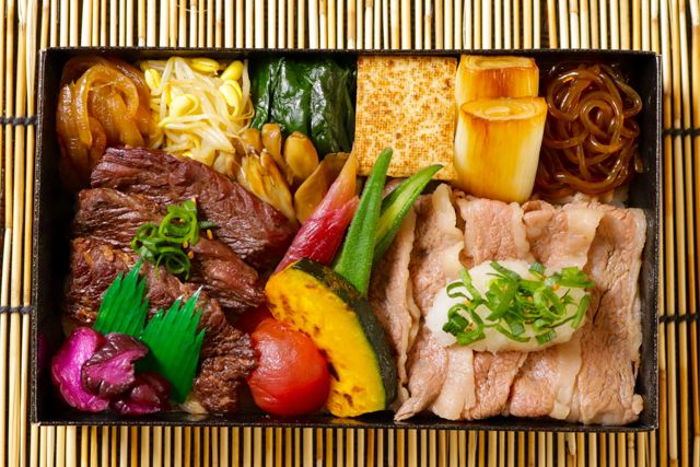 一枚之肉（香川店）-【夏季限定】黒毛和牛夏野菜おろし牛しゃぶとハラミ焼肉特撰重