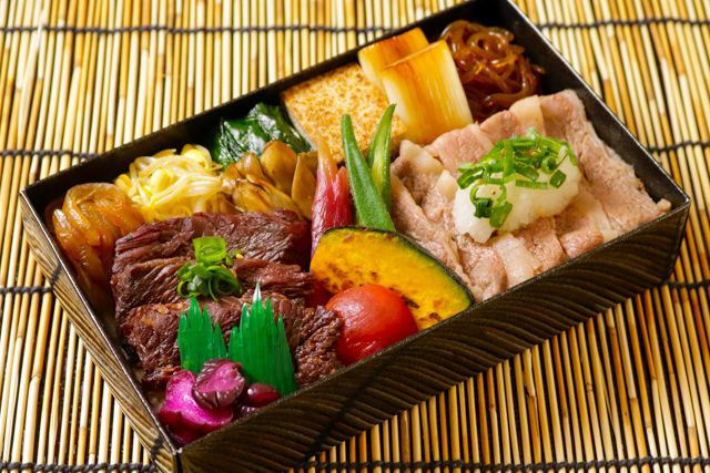 一枚之肉（香川店）-【夏季限定】黒毛和牛夏野菜おろし牛しゃぶとハラミ焼肉特撰重