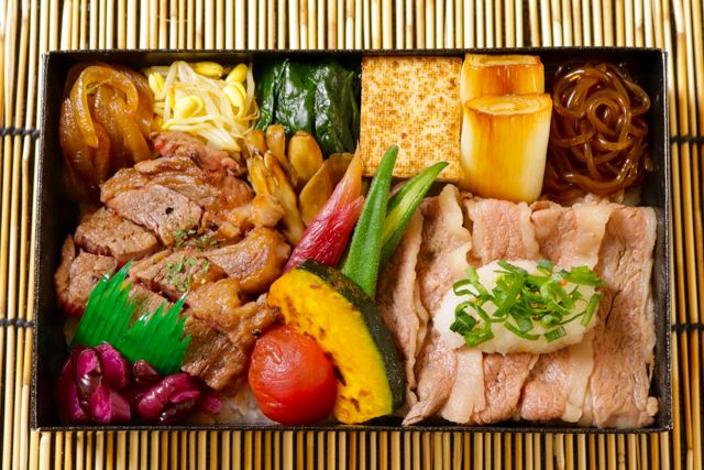 一枚之肉（香川店）-【夏季限定】黒毛和牛夏野菜おろし牛しゃぶと牛ステーキ極重