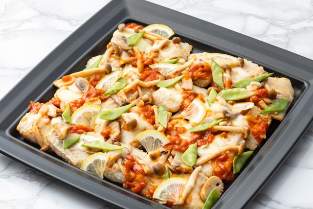 白身魚のオーブン焼き