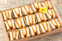 フィンガーフード6品＋極上握り寿司45貫 握り寿司付き彩紙箱 SUSHITANPOPO