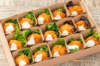 フィンガーフード6品＋極上握り寿司45貫 握り寿司付き彩紙箱 SUSHITANPOPO