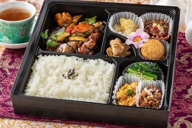熊猫軒（京都店）-パンダ弁当（香醋酢豚）
