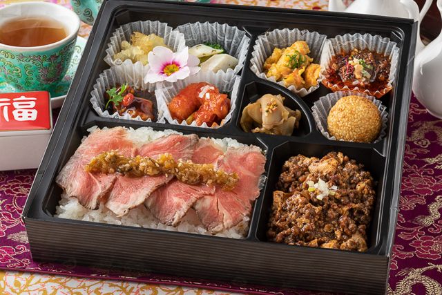 熊猫軒（京都店）-熊猫ローストビーフ弁当（麻婆豆腐）