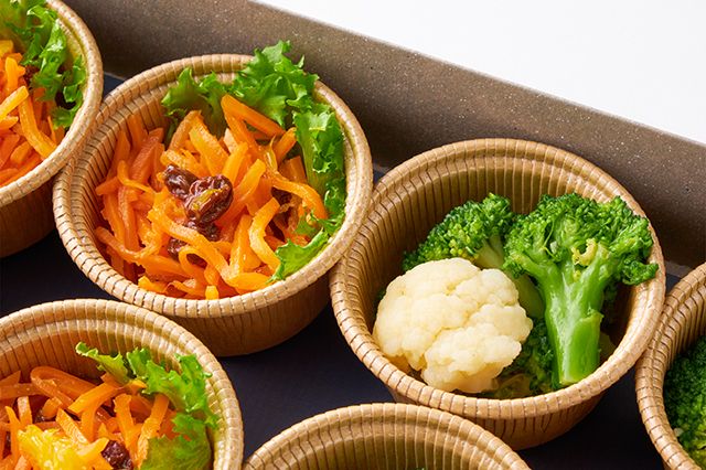 アンティパスト ミスト ウノ（キャロットラペ＆ブロッコリーのペペロンチーノ）