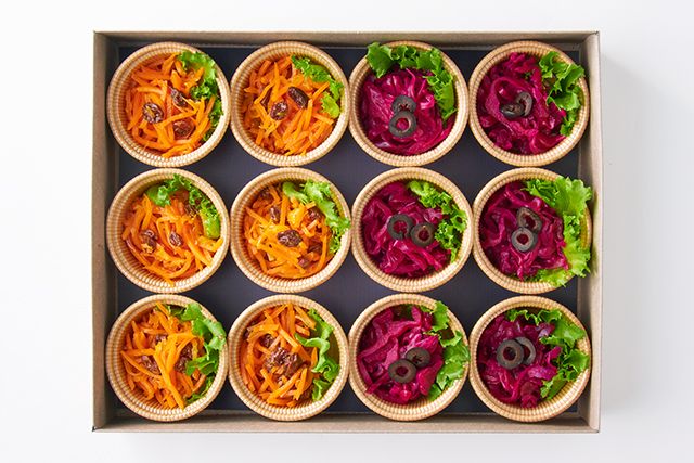 アンティパスト ミスト デュエ（紫キャベツのソッタチェーティ＆キャロットラペ）