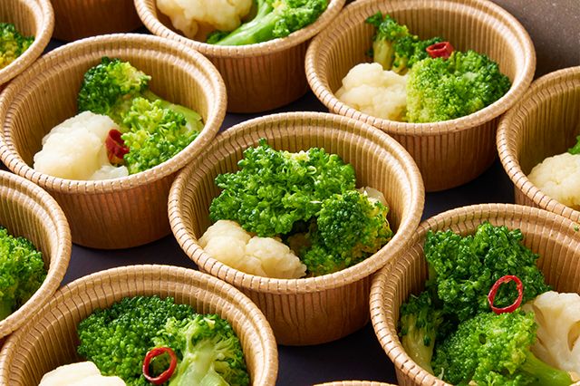 ブロッコリーのペペロンチーノ～カリフラワー添え～